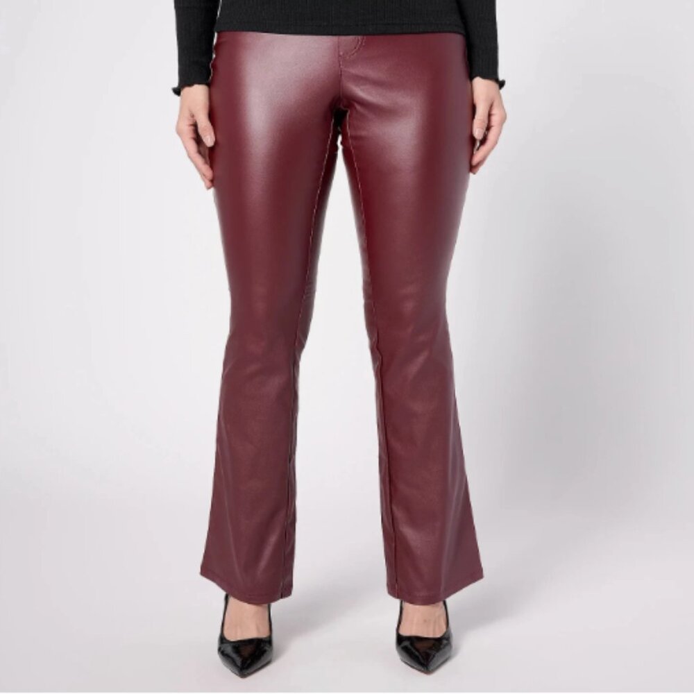 Jingle Belles Kim Gravel Rebellious Twill Reg Pant-Port Wine-Reg 12-NEW-A624317